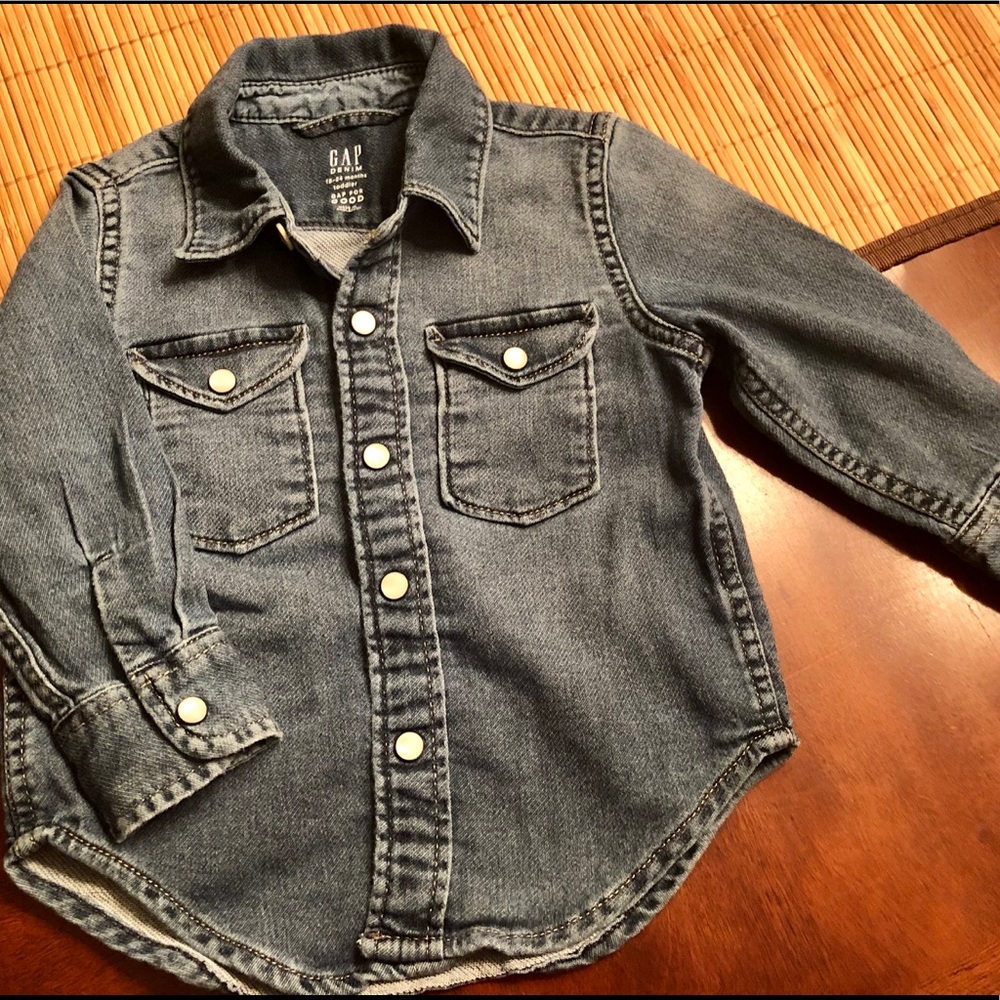 Toddler GAP soft denim shirt - 18-24 months